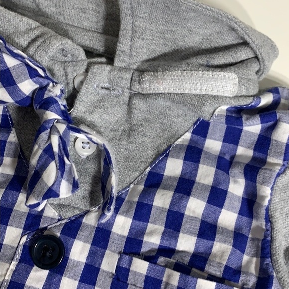 Beetle Thread Dapper Don Vest Bow Tie Plaid Onesie - Picture 5 of 5